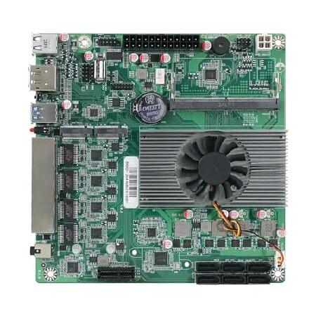 【並行輸入品】 HKUXZR N100 産業用マザーボード NAS 4コア 4スレッド低電力プロセッ...