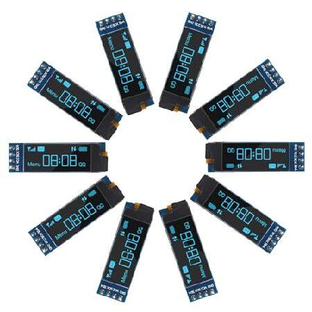 【並行輸入品】 ACEIRMC I2Cディスプレイモジュール 4個 0.91インチ I2C OLED...
