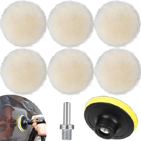 【並行輸入品】 8 PCS 6 Inch Wool Polishing Buffing Pad, P...