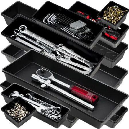 【並行輸入品】 ONREVA ツールボックス オーガナイザー トレイ ディバイダーセット 特大ツール...