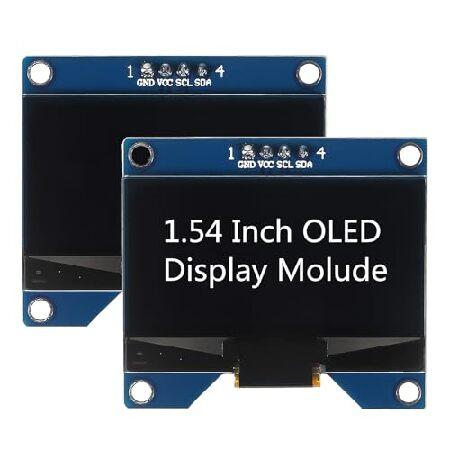 【並行輸入品】 MELIFE 2pcs 1.54 Inch OLED I2C IIC Display...