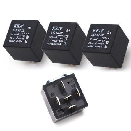 【並行輸入品】 Jewkot Pack-4 車 5ピンリレー 12V 40A 変換開始 DCリレー ...