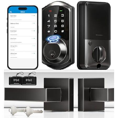【並行輸入品】 Veise Fingerprint Smart Locks for Front Do...