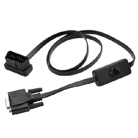 【並行輸入品】 OLLGEN OBD2 OBDII 16ピンオス→DB9シリアルRS232メスポート...