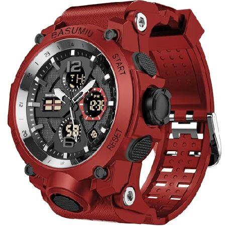 【並行輸入品】 Pienolan メンズ スポーツ腕時計 アナログ デジタル タクティカル ミリタリ...