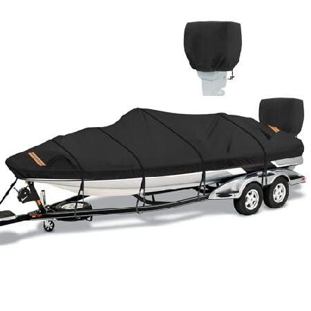 【並行輸入品】 SILIVN 高耐久防水ボートカバー 17~18フィート V-Hull Tri-Hu...