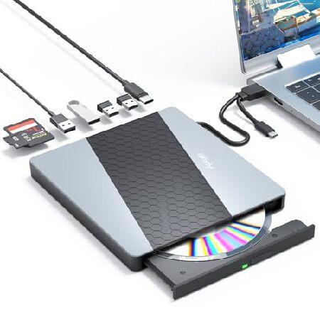 【並行輸入品】 Alxum DVDドライブ 外付け DVD 8X CD 24X 超高速データ入出力U...