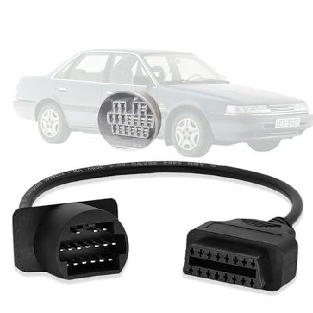 【並行輸入品】 AMHTDOL OBDIIアダプターは、トヨタ17ピンOBD1~16ピンOBD2診断...