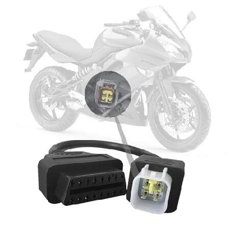 【並行輸入品】 AMHTDOL Obd2アダプター Kawasakiオートバイ4ピンから16ピンOB...