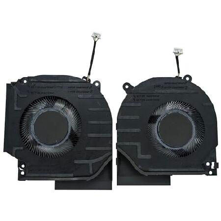 【並行輸入品】 LANDALANYA 交換用CPUとGPU冷却ファン HP Victus 9 16-...