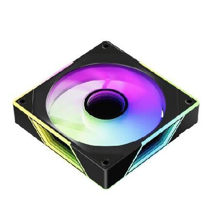 【並行輸入品】 Fexadon Tek 120mm RGBケースファン、4ピンコントロール、サイレン...