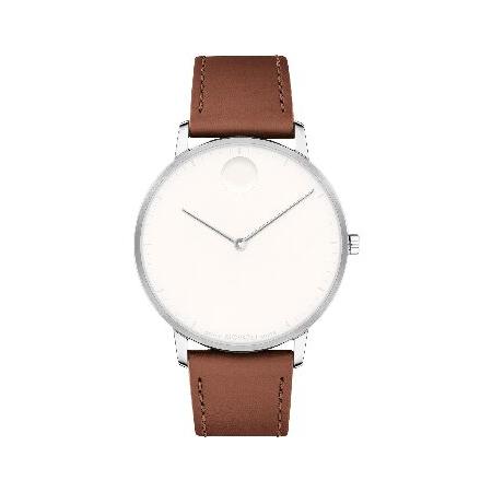 【並行輸入品】 Movado Face メンズウォッチ - スイスクォーツムーブメント レザーストラ...
