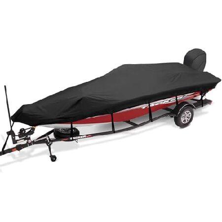【並行輸入品】 Boatpro Trailerable Boat Cover 17-19ft wit...