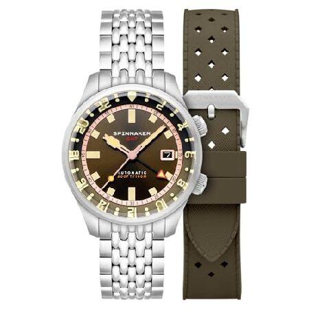 【並行輸入品】 Spinnaker メンズ 42mm Bradner GMT 自動腕時計 ソリッドス...