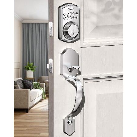 【並行輸入品】 TEEHO Keyless Entry Door Lock Deadbolt wit...
