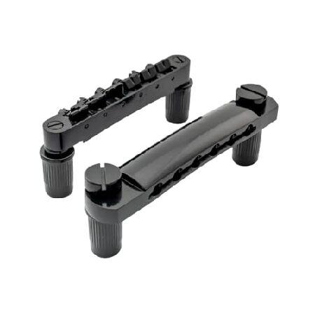 【並行輸入品】 ROZILO Black Guitar Tune-O-Matic Bridge an...