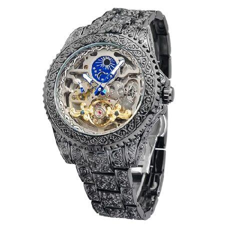 【並行輸入品】 FORSINING ヴィンテージウォッチ 男性用 刻印 自動巻き 機械式 ビッグダイ...