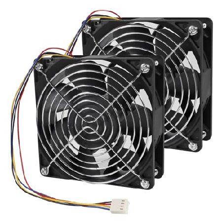 【並行輸入品】 2パック 12038 120mm x 38mm PWM コンピューター PC ケース...