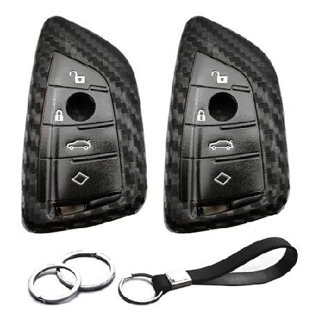 【並行輸入品】 INFIPAR 2個 BMW キーフォブカバーケースキーチェーン 1 2 3 4 5...