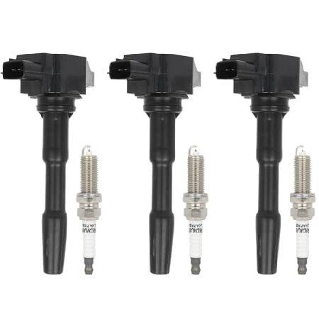 【並行輸入品】 ECCPP 3 ignition coils with 3 iridium Spar...