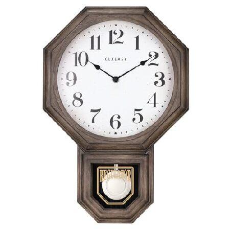 【並行輸入品】 CLXEAST Plastic Pendulum Wall Clock, Large...