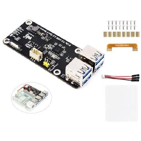 【並行輸入品】 PCIe - 4-CH USB3.2 Gen1ボード Raspberry Pi 5用...