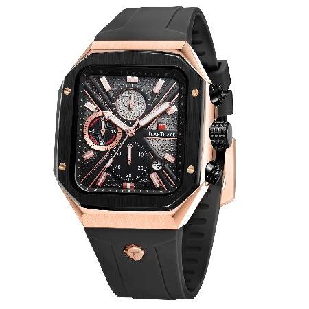 【並行輸入品】 TEARTRACE クロノグラフ アナログ 腕時計 男性用 発光 防水 ビジネス カ...