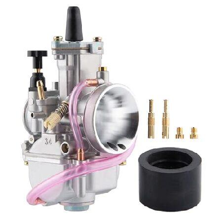 【並行輸入品】 PWK 34mm キャブレターパフォーマンスキャブ 125cc~250cc 2T 4...