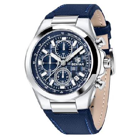 【並行輸入品】 BENYAR クォーツムーブメント クロノグラフ 30M 防水 発光 日付 クラシッ...