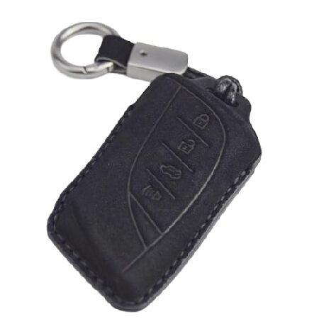 【並行輸入品】 レザーキーフォブカバー+キーチェーン Lexus ES300h ES350 LC50...