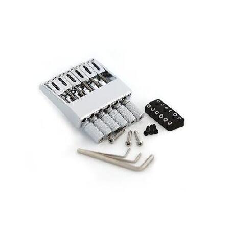 【並行輸入品】 Guyker ヘッドレスブリッジテールピースとブリッジストリングロック 6弦ヘッドレ...
