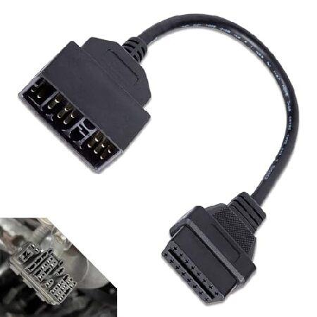 【並行輸入品】 dawfall 車用22ピンOBD1~16ピンOBD2ケーブル 11.8インチ変換ア...