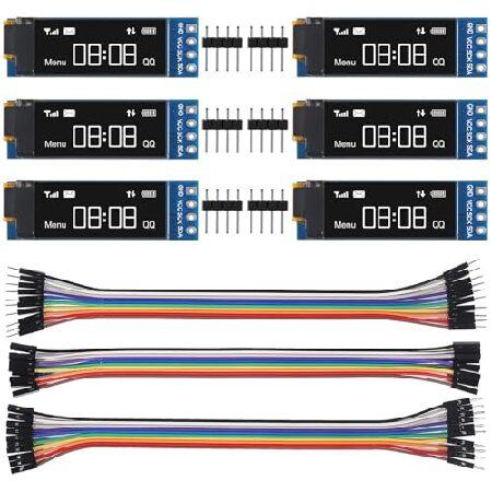 【並行輸入品】 XIITIA 6個 0.95インチ OLED IIC I2C ディスプレイモジュール...