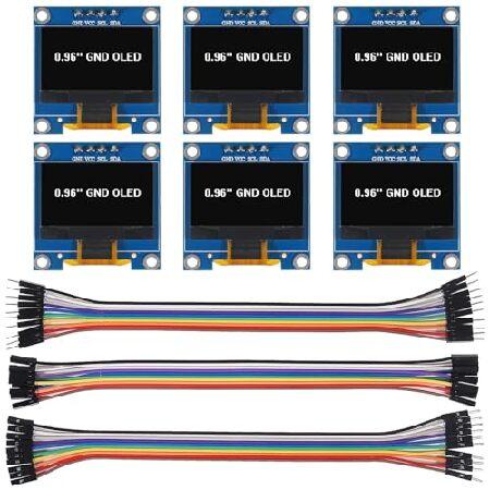 【並行輸入品】 XIITIA 6個 0.95インチ OLED IIC I2C ディスプレイモジュール...
