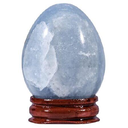 【並行輸入品】 SUNYIK Natural Blue Celestite Crystal Egg ...