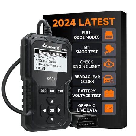 【並行輸入品】 AERMOTOR V410 OBD2 スキャナー診断ツール:エンジン故障コードリーダ...