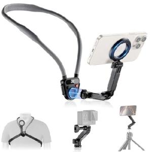 【並行輸入品】 JJC POV 携帯電話ネックレスマウント Magsafe対応 GoPro Instax 360 Djiに適合 IPhone 16 15 14 13 12 Plus Pro Max 対応