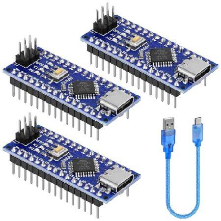 【並行輸入品】 YELUFT ナノV3.0ボード ケーブル付き ATmega328P MCU CH3...