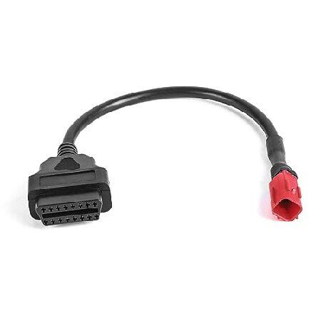 【並行輸入品】 ZIWIMEGO OBD2 オートバイ診断アダプターケーブル 6ピンから16ピンから...
