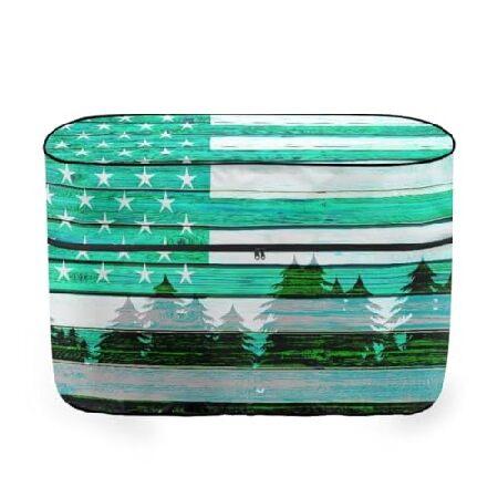 【並行輸入品】 FUIALDOLG グリーンアメリカ国旗ガスタンクカバー 高耐久 RV キャンピング...