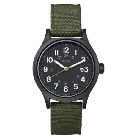 【並行輸入品】 BUREI メンズファッションウォッチ アナログ 夜光ポインター クォーツ 防水 メ...