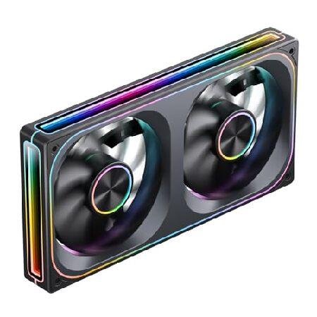 【並行輸入品】 JONSBO ZA-240B PCケースファン、すべて(2インワン)、シングルフレー...