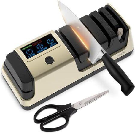 【並行輸入品】 Electric Knife Sharpener for Kitchen Knive...