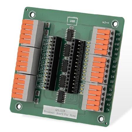 【並行輸入品】 QEBIDUM Arduino Nano用ブレークアウトボード GPIOステータス用...