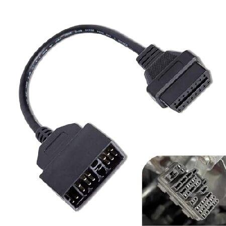 【並行輸入品】 22ピンOBD1~16ピンOBD2ケーブル、変換アダプターはOBD2スキャナーツール...