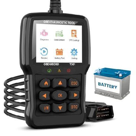 【並行輸入品】 Beaspire OBD2スキャナー診断ツール、エンジンライトコードOBD2リーダー...
