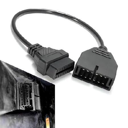 【並行輸入品】 OBD1スキャナーコネクター1個、12ピン→OBD1~OBD2、16ピンスキャン診断...