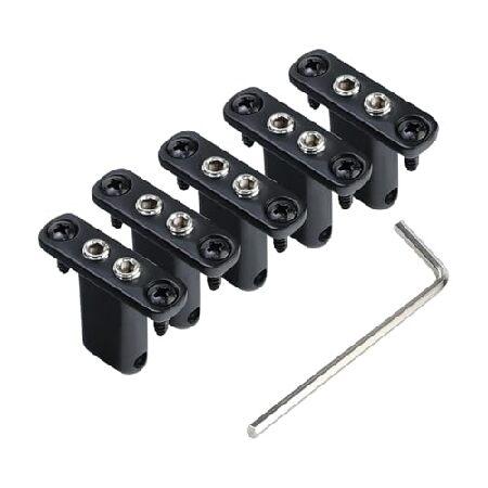 【並行輸入品】 OVSAL 5 PCS Through-Body Guitar String Loc...
