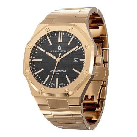 【並行輸入品】 SAPPHERO Mens Watches Octagonal Stainless ...