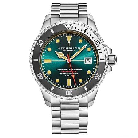 【並行輸入品】 Stuhrling Depthmaster ヘリテージダイバー スイスクォーツウォッ...